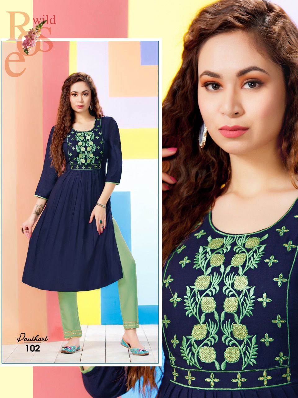 Ft Panihari Latest Designer Ethnic Wear Kurti With Bottom Collection